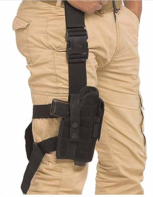 Thigh Holster For 30 bore and 9mm Universal- Black