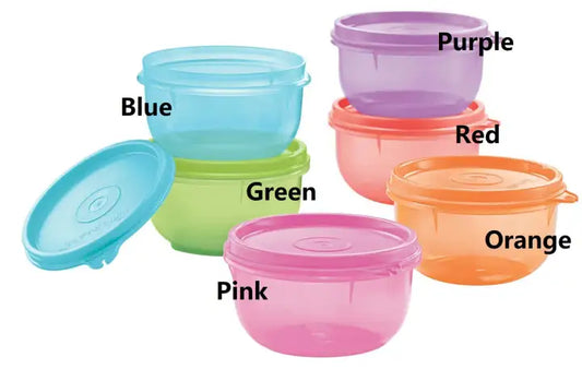 4 Pcs Food Storage Bowls Set with Lids